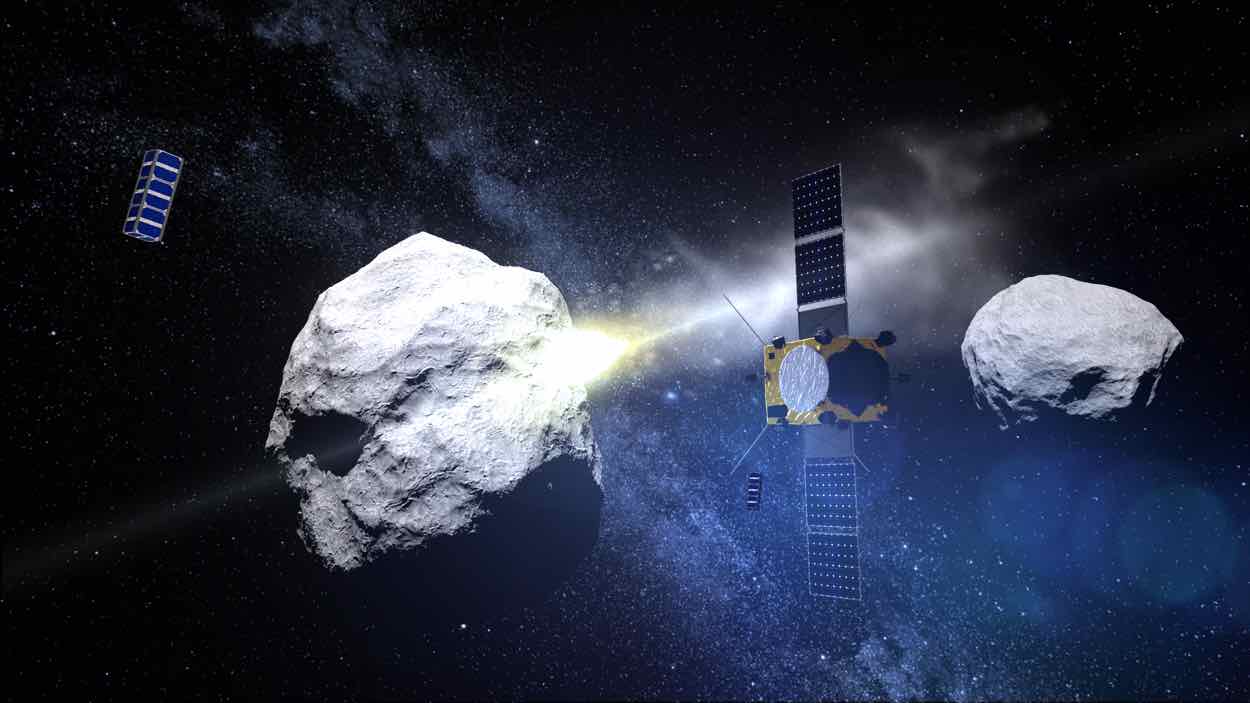 AIM and CubeSats watch impact